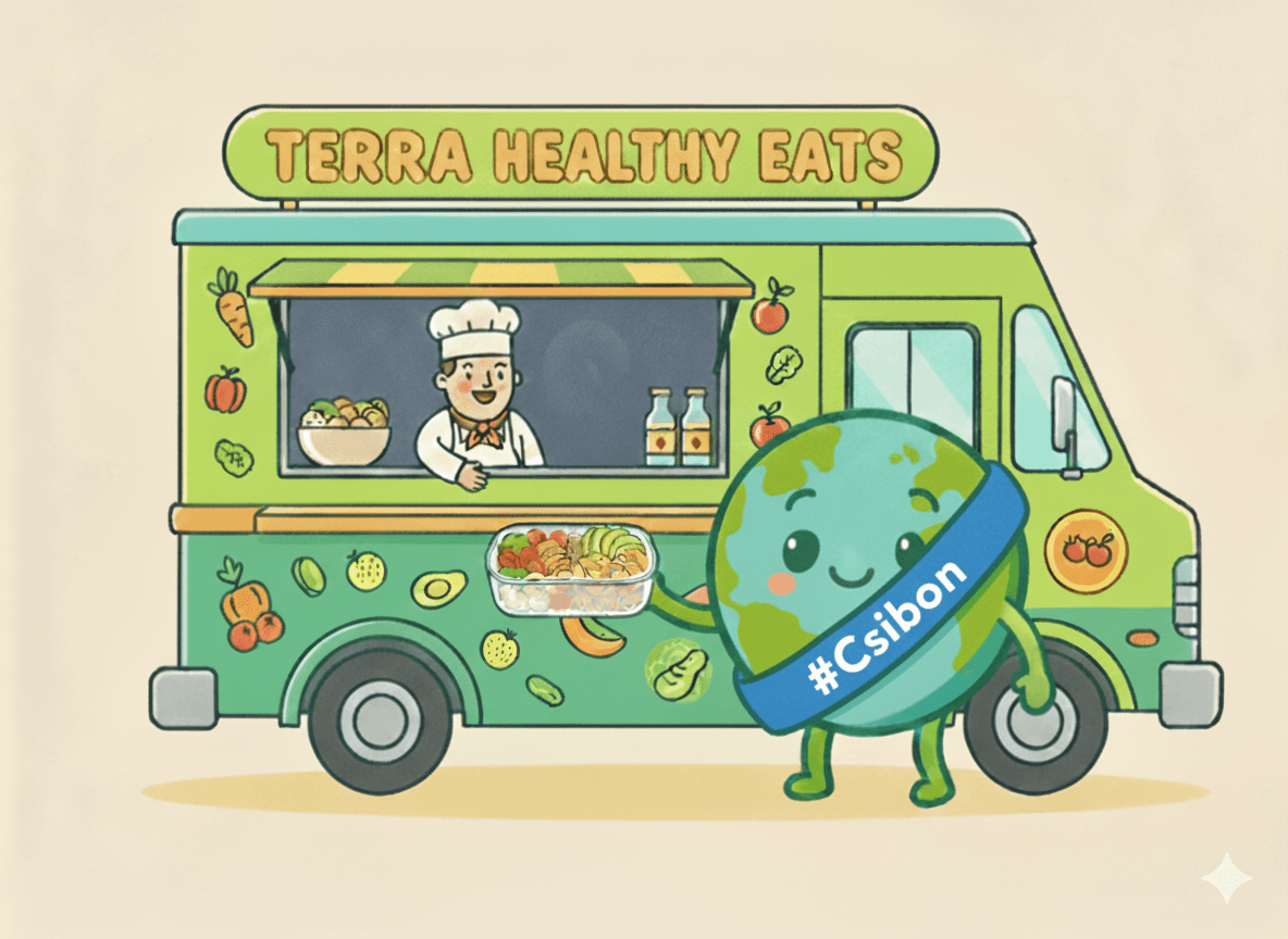 Food truck en click & collect zéro déchet utilisant des contenants réutilisables — Csibon
