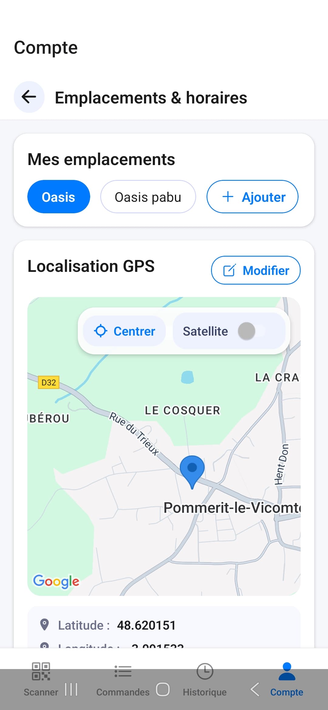 Planification des horaires et emplacements – interface Csibon pour les équipes CHR