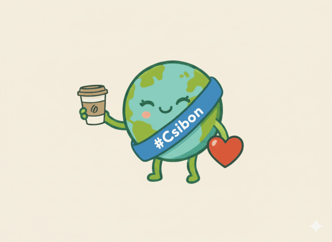 Mascotte Csibon (planète) – solution click & collect et réemploi pour la vente/commande à emporter